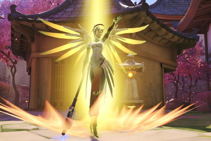 Mercy resurrecting her team.