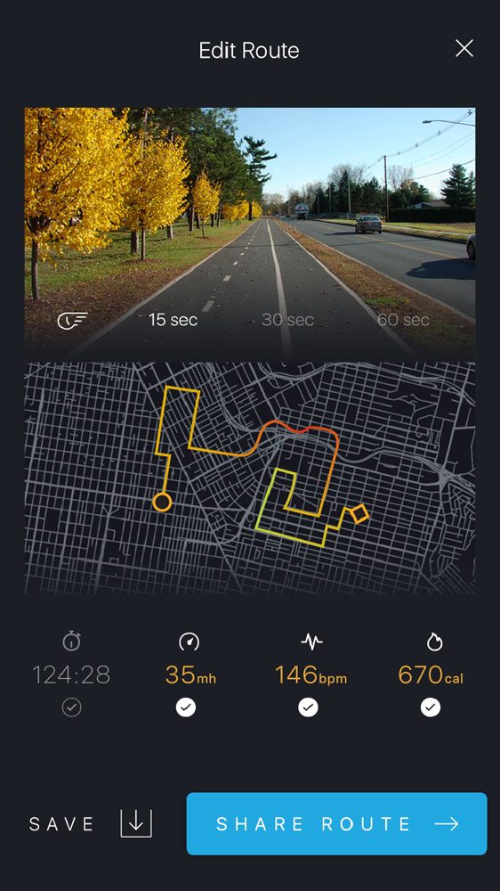bycle case and app turns iphone into bike computer for tracking rides share route