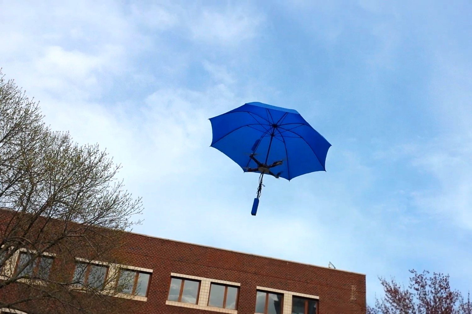 umbrella drones first prototype  most of the parts are 3d printed