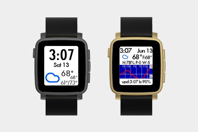 Forecast Weather, pebble app
