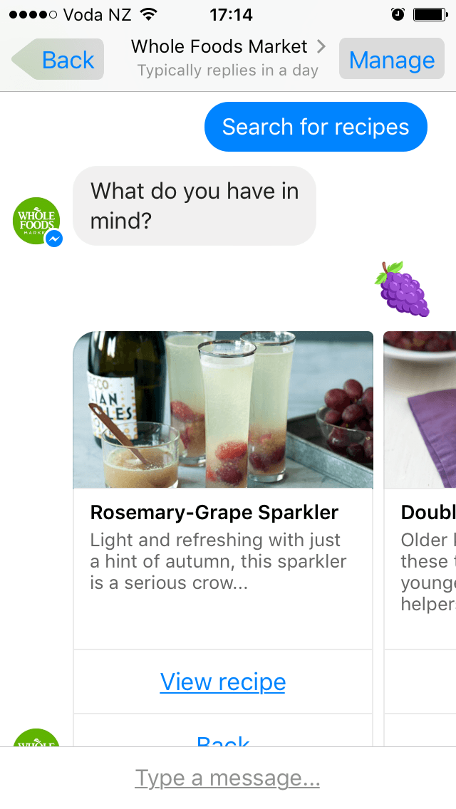 whole foods chatbot 2