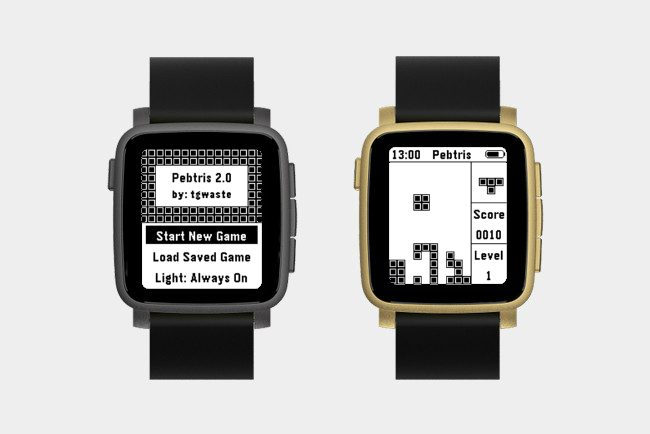 Pebtris pebble app