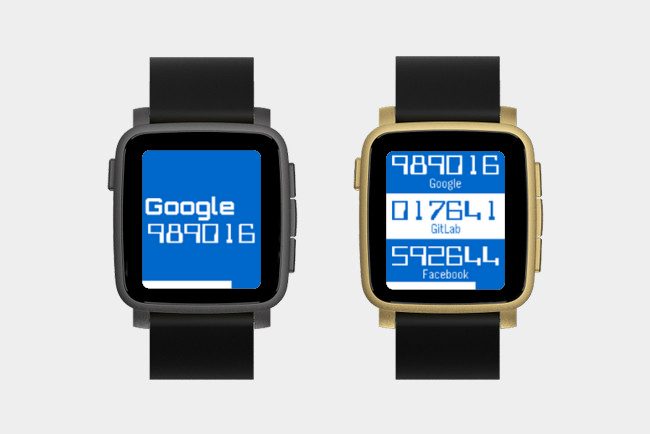 Quick Auth Pebble app