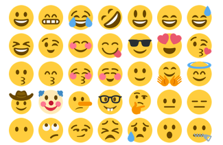 A selection of the new emojis supported by Twitter