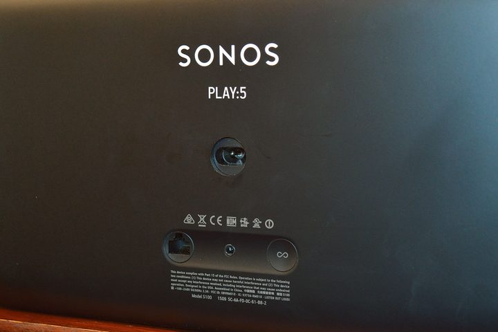 The new Play:5 has more ports than the other Sonos speakers, but that's not saying much.