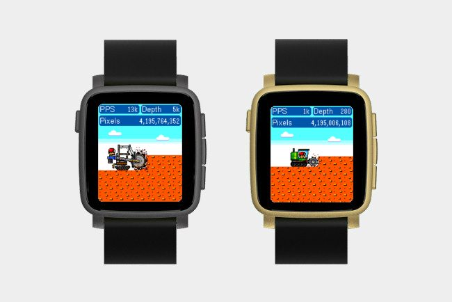 Pixel Miner pebble app