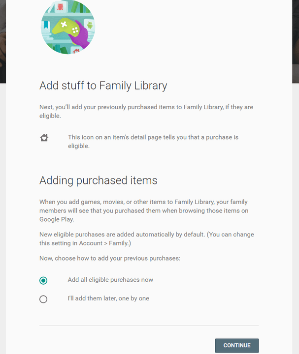 family library content