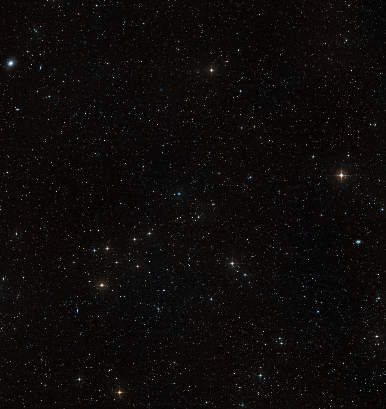 galaxy abell s1063 wide field image of  ground based