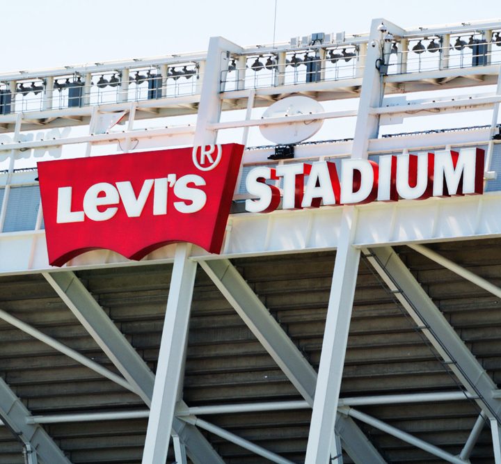 The San Francisco 49ers now play at Levi's Stadium in Santa Clara, California. Perhaps one of the reasons for rising house prices in the area?