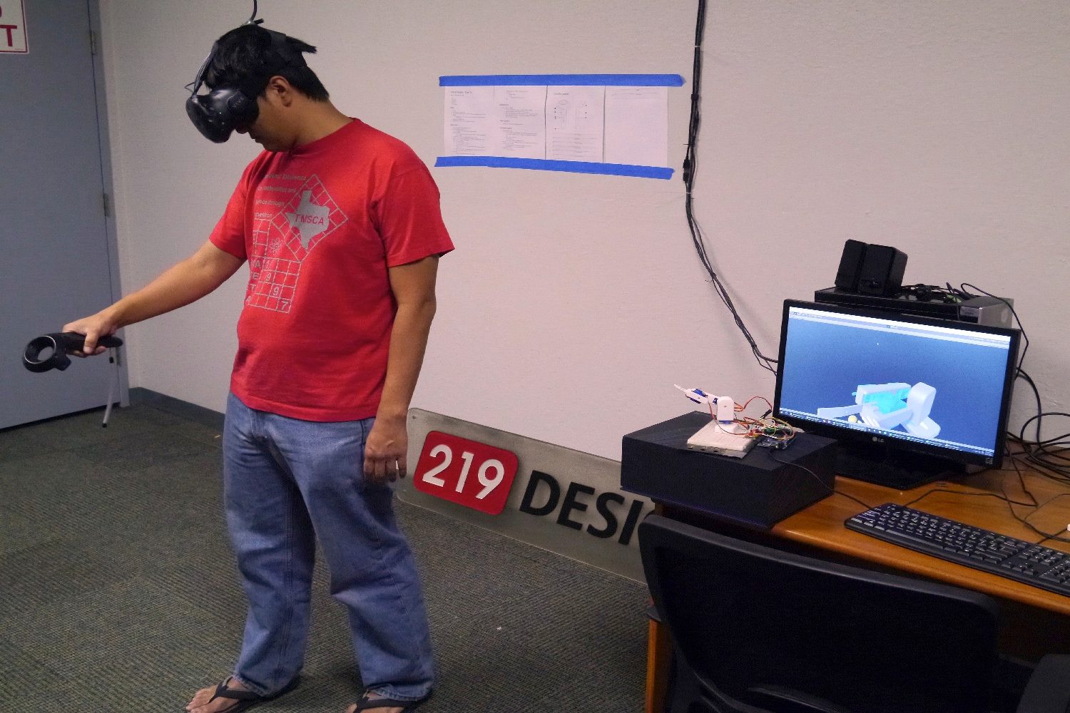 virtual reality robot arm kuan using vr