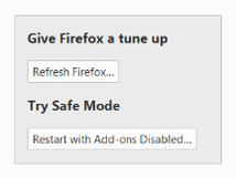 Refresh Firefox