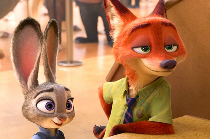 Judy and Nick in "Zootopia."