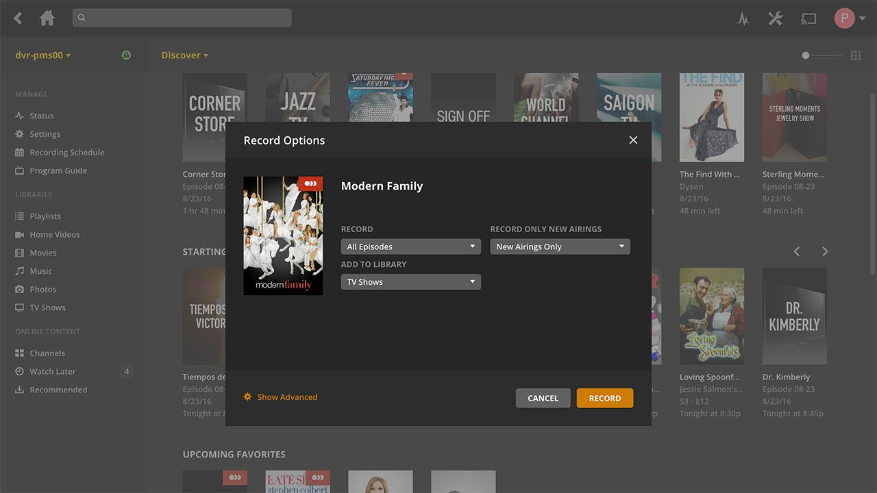 plex media server adds dvr feature 1