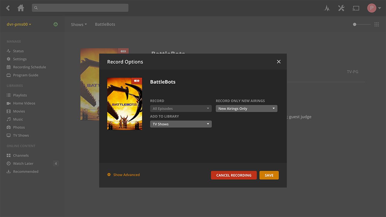 plex media server adds dvr feature 6