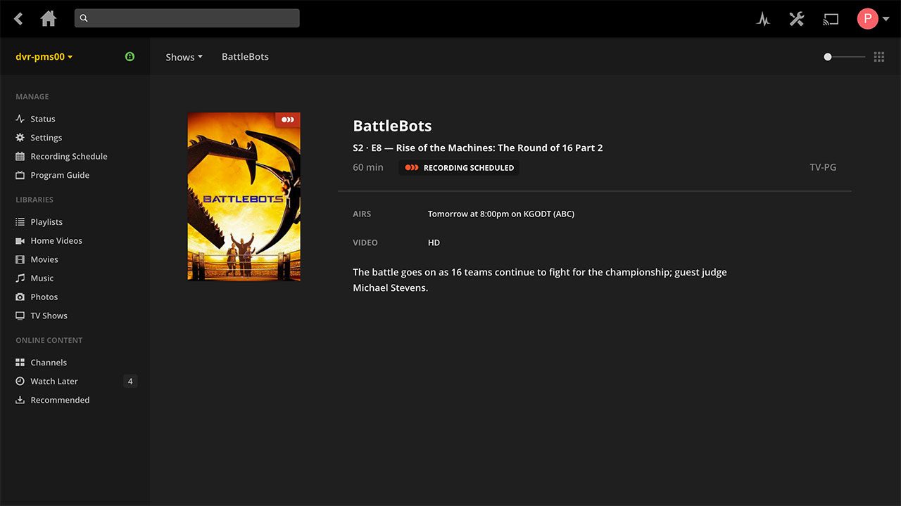 plex media server adds dvr feature 7