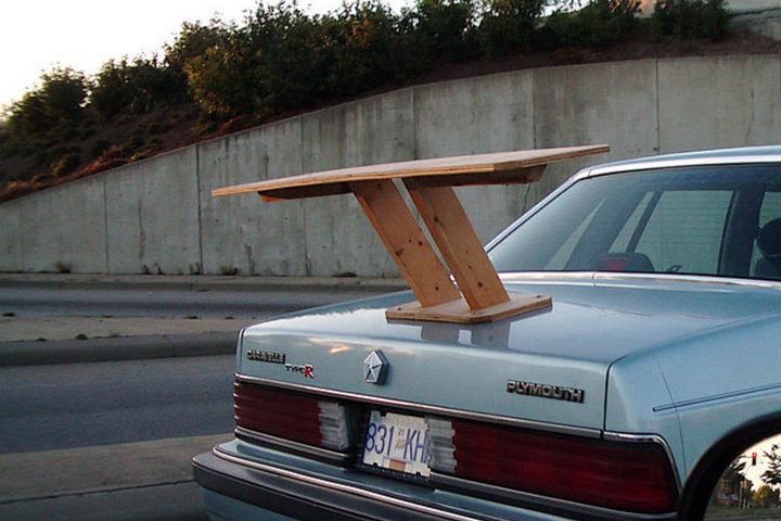 wood spoiler