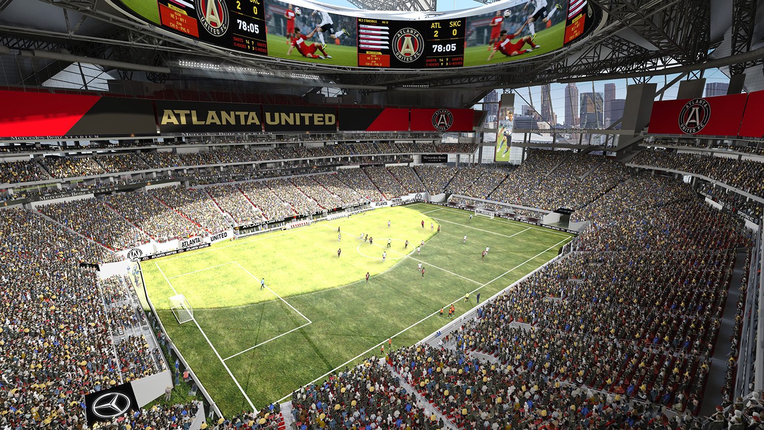 Mercedes-Benz Stadium Renders