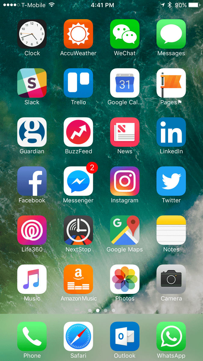 Apple iPhone 7 Plus Screenshot
