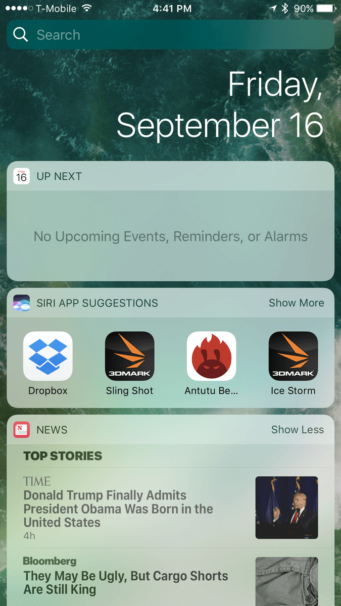 Apple iPhone 7 Plus Screenshot