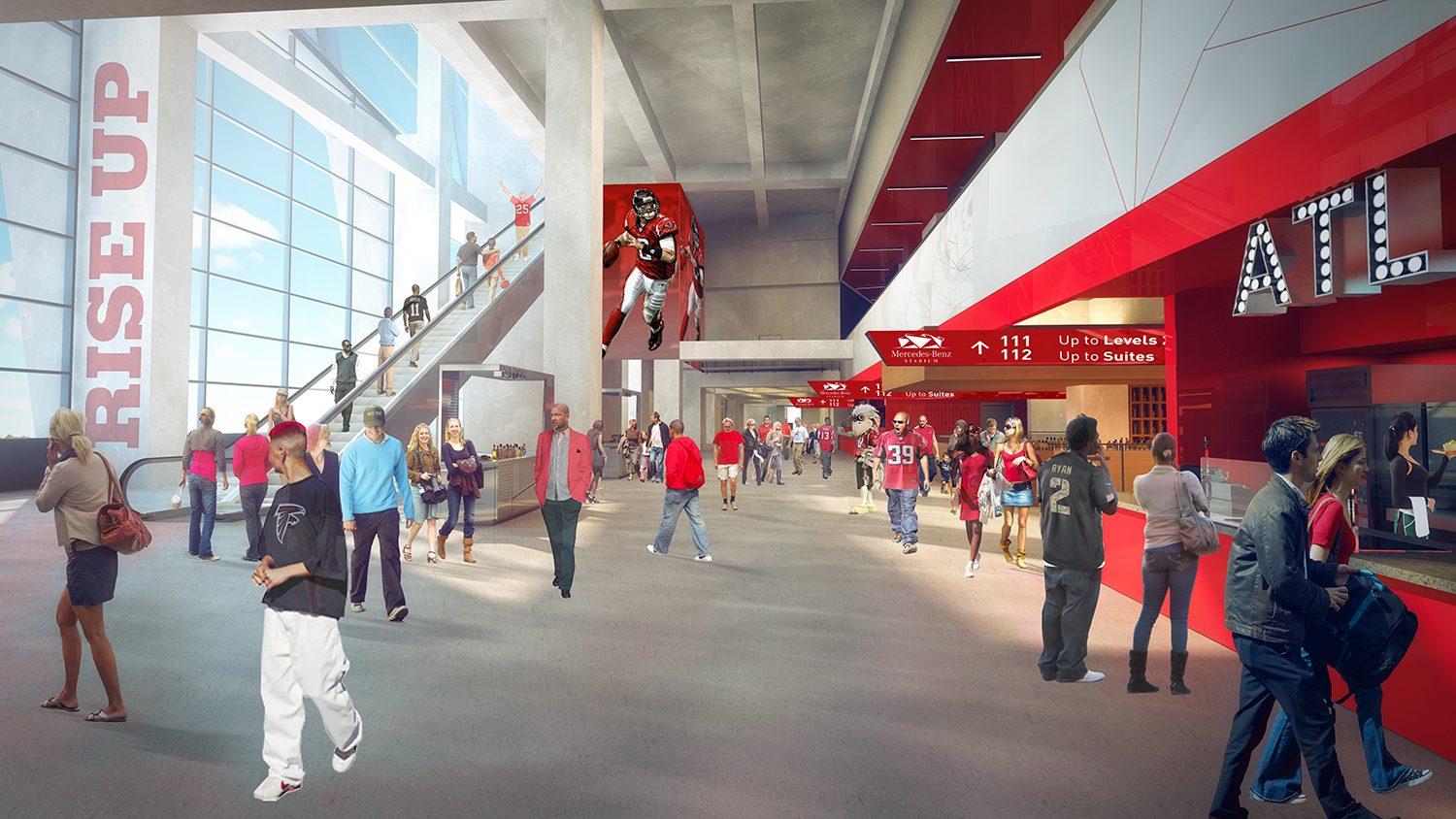 Mercedes-Benz Stadium Renders