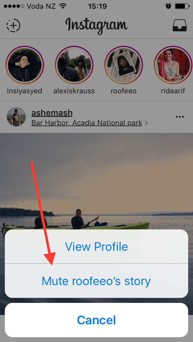instagram stories save mute