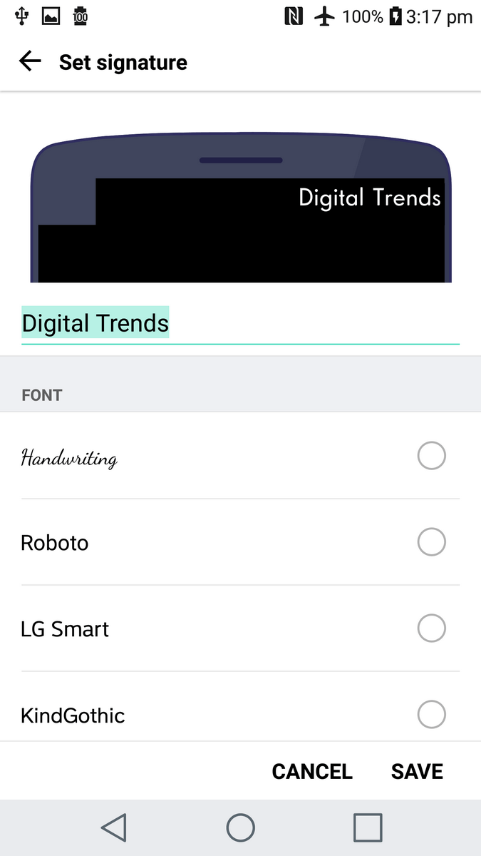 LG V20 Screenshot