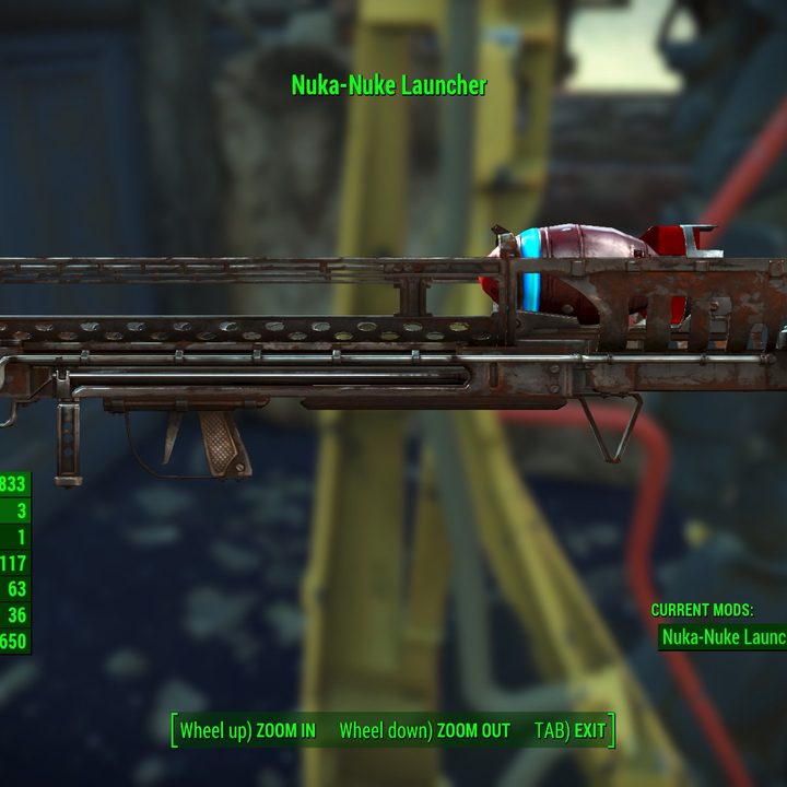 The Nuka-Nuka Launcher weapon from Fallout 4.