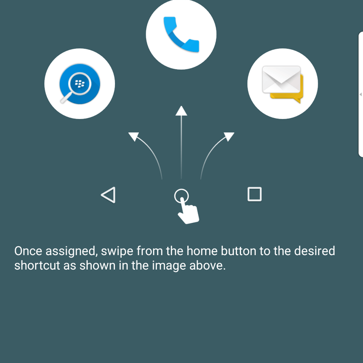 blackberry dtek50 tips and tricks swipe shortcuts 2