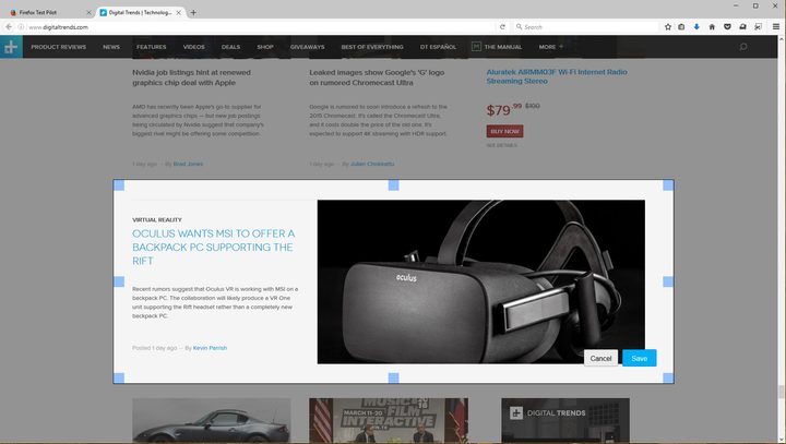Firefox Page Shot