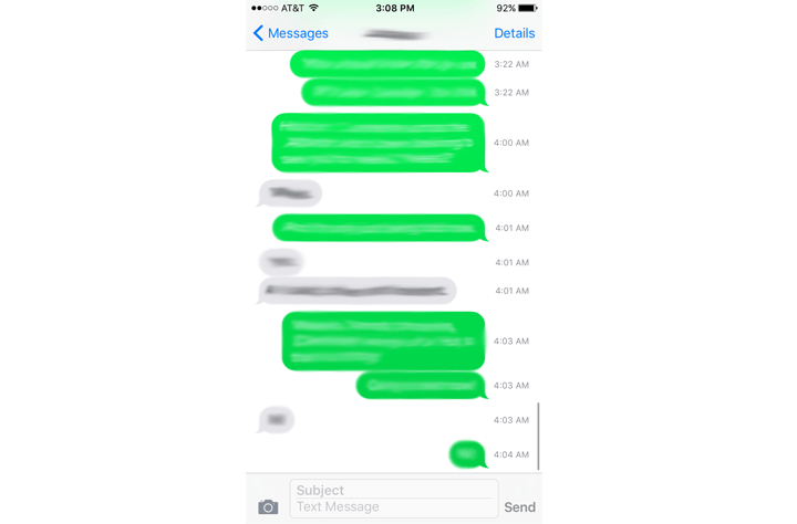 iOS iMessage Time Stamp
