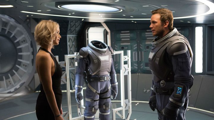 Aurora confronts Jim in Passengers.