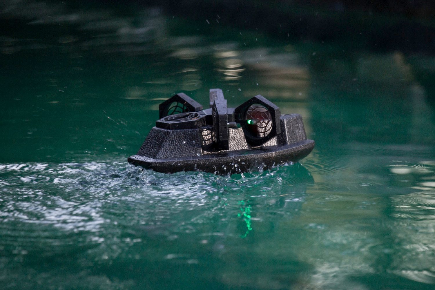 airblock modular drone hovercraft on water