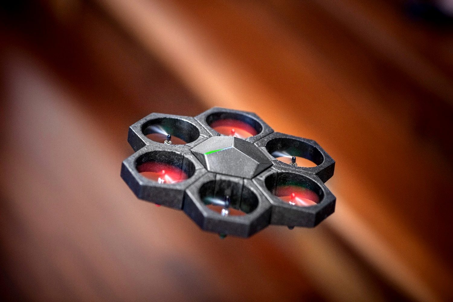 airblock modular drone flying in the air