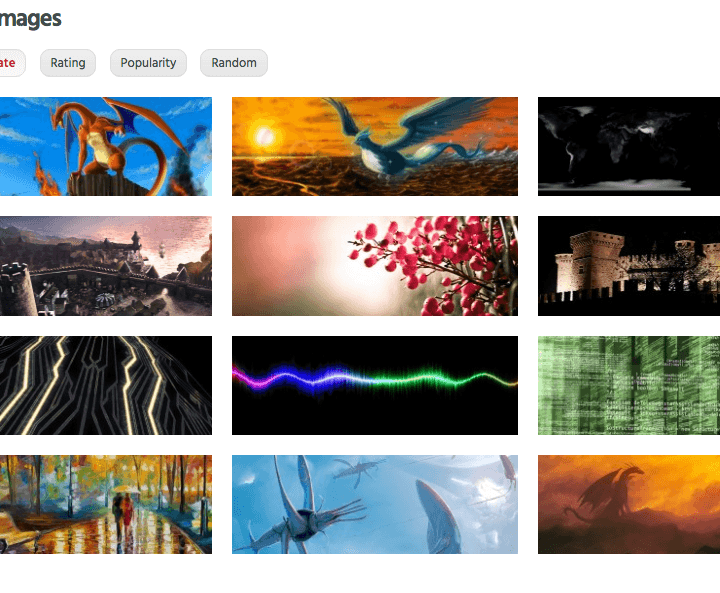 DMB website screenshot showing its Latest Images section.