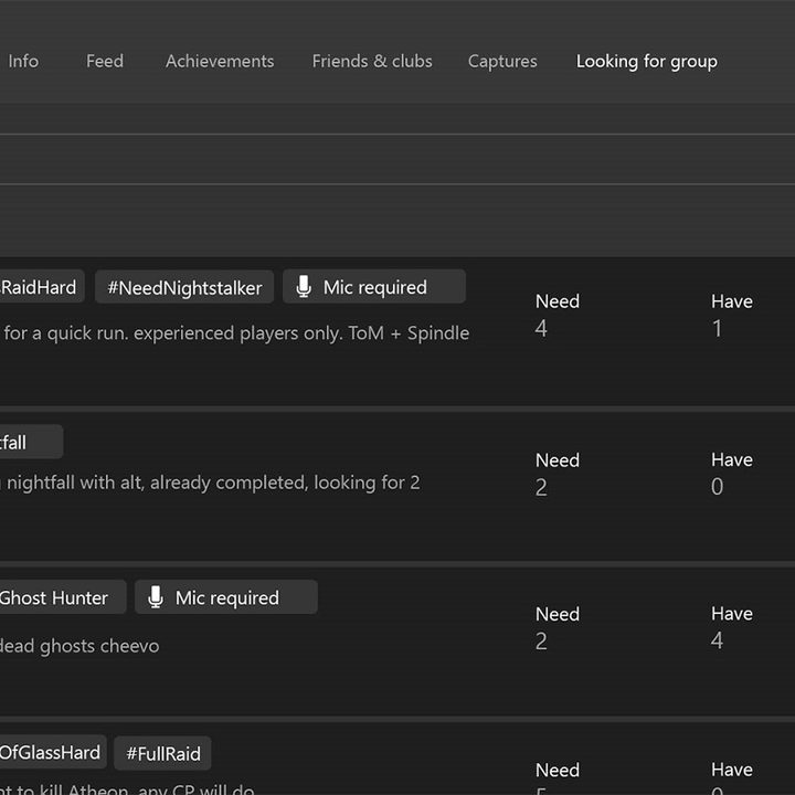 windows 10 creators gaming looking for group on xbox live