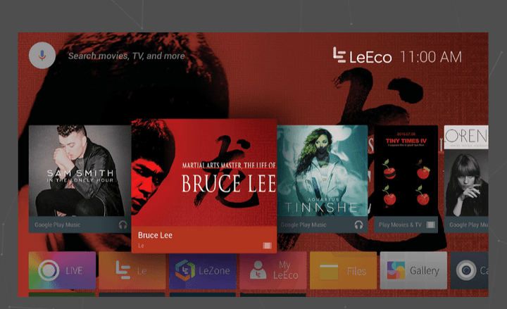 LeEco streaming