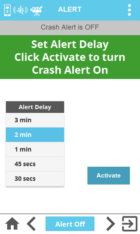 vudu7 v bike computer 42 alert screen