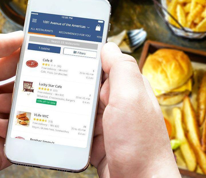 Delivery.com food ordering app.