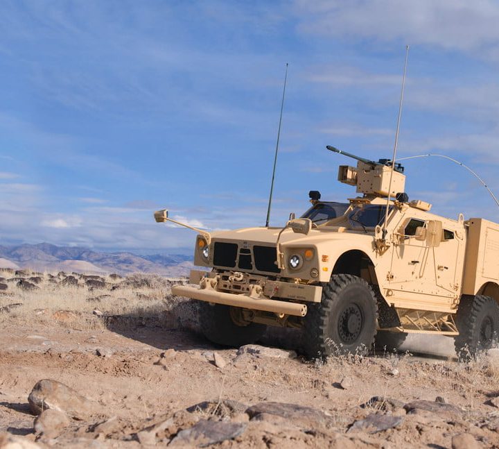zombie-proof rides Oshkosh M-ATV
