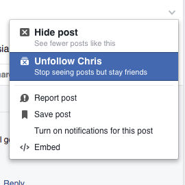 unfollow