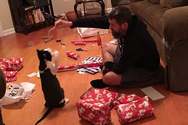 Flicker user Shannon McGee captured this holiday action scene with her iPhone 6s. It's not a perfect photo, but it's a great moment, and that's what counts.