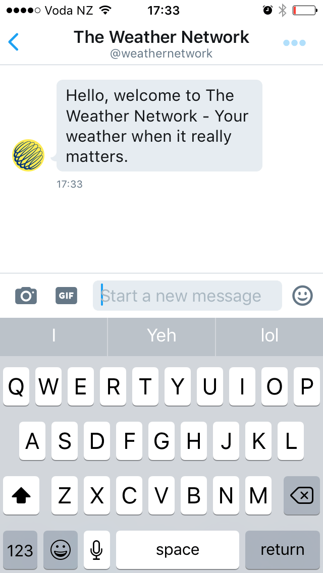 twitter quick replies