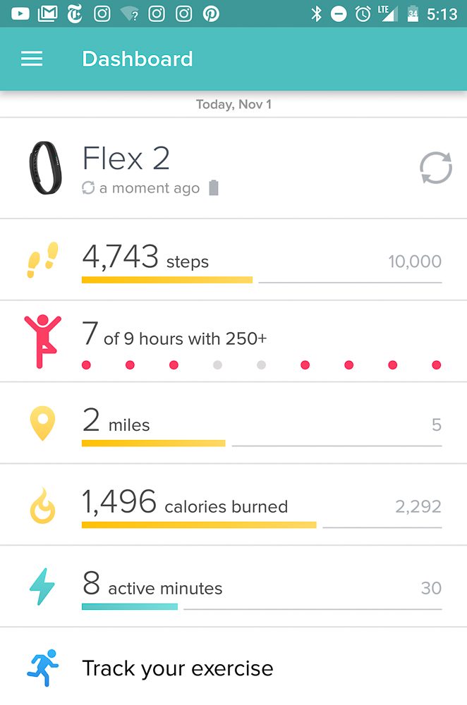 fitbit flex 2 review pre soulcycle reading