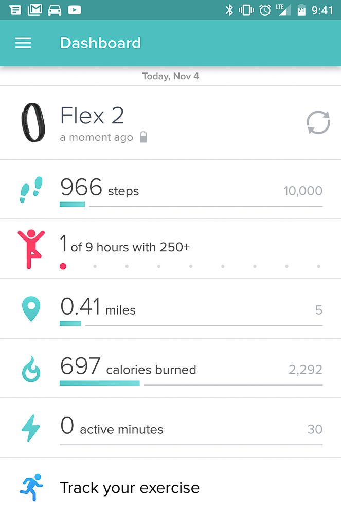 fitbit flex 2 review pre swimming reading