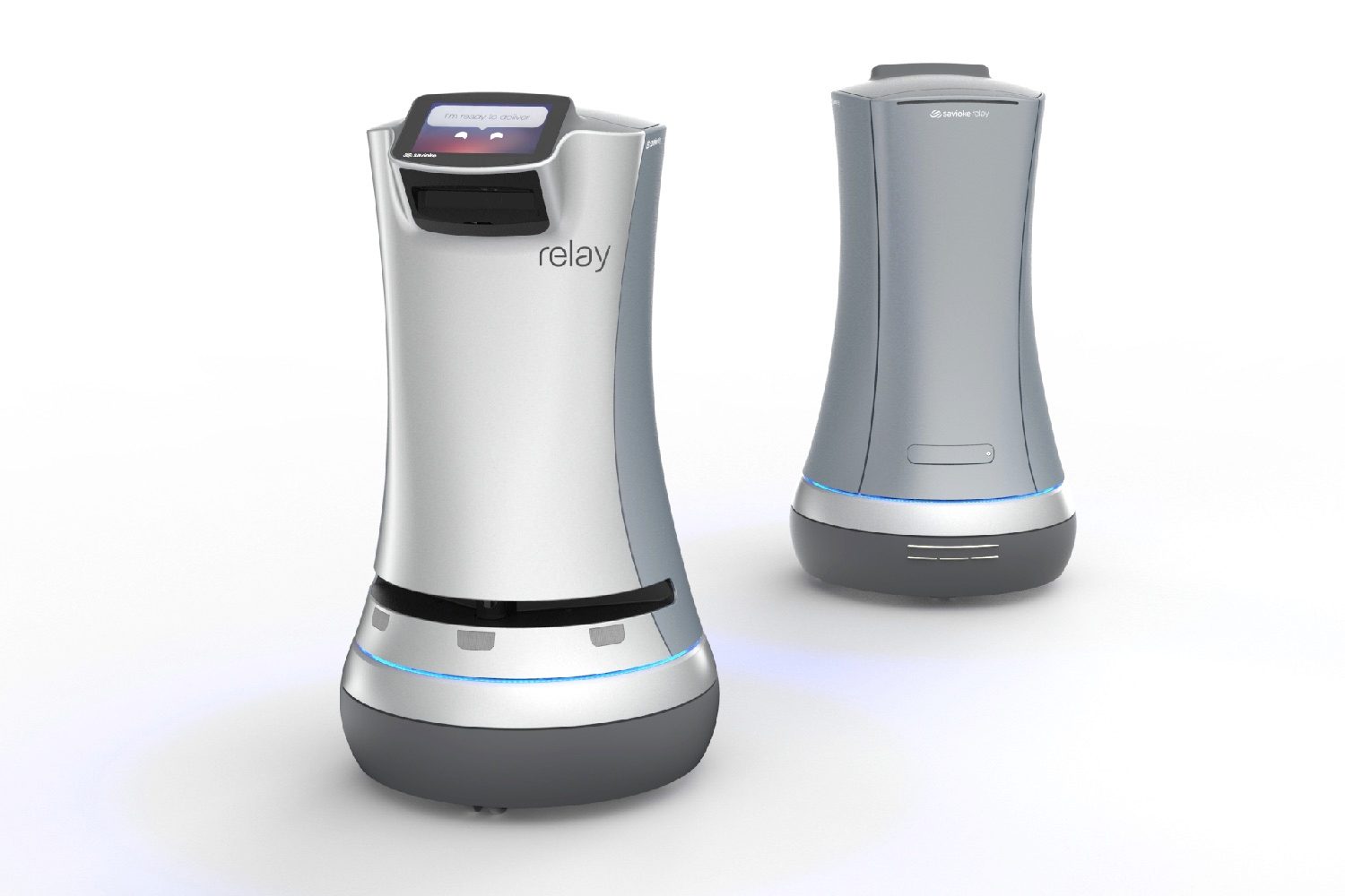 luxury apartment robot butler relay front and back