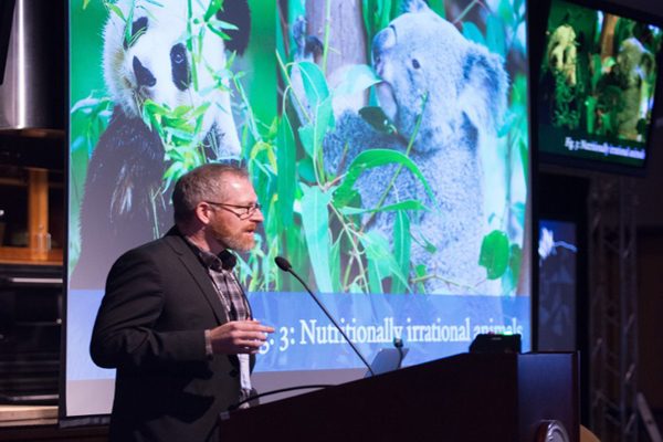 Mark Bomford of the Yale Sustainable Food Program speaks at reThink Food