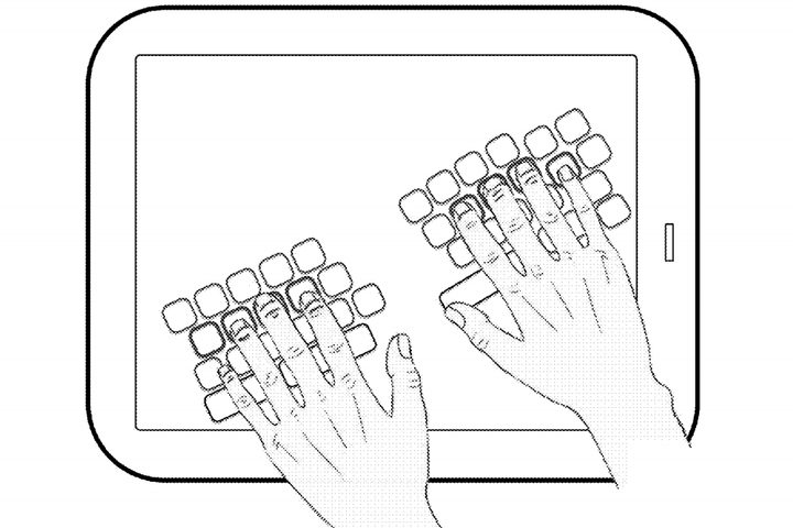Apple virtual keyboard patent