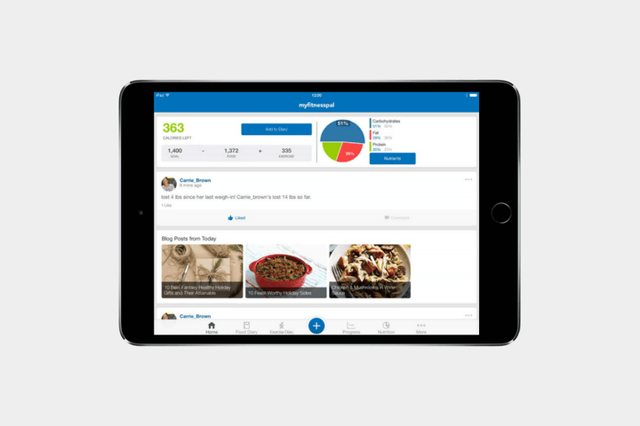 best-ipad-apps-myfitnesspal