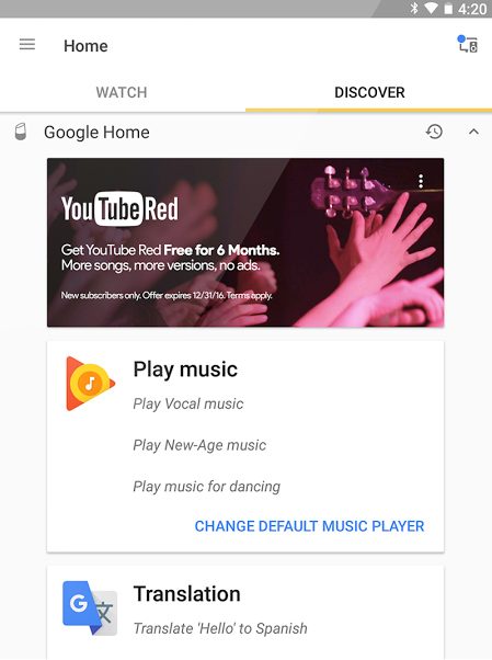 google chromecast ultra review home app 1