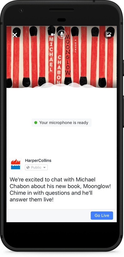 facebook live audio fb action